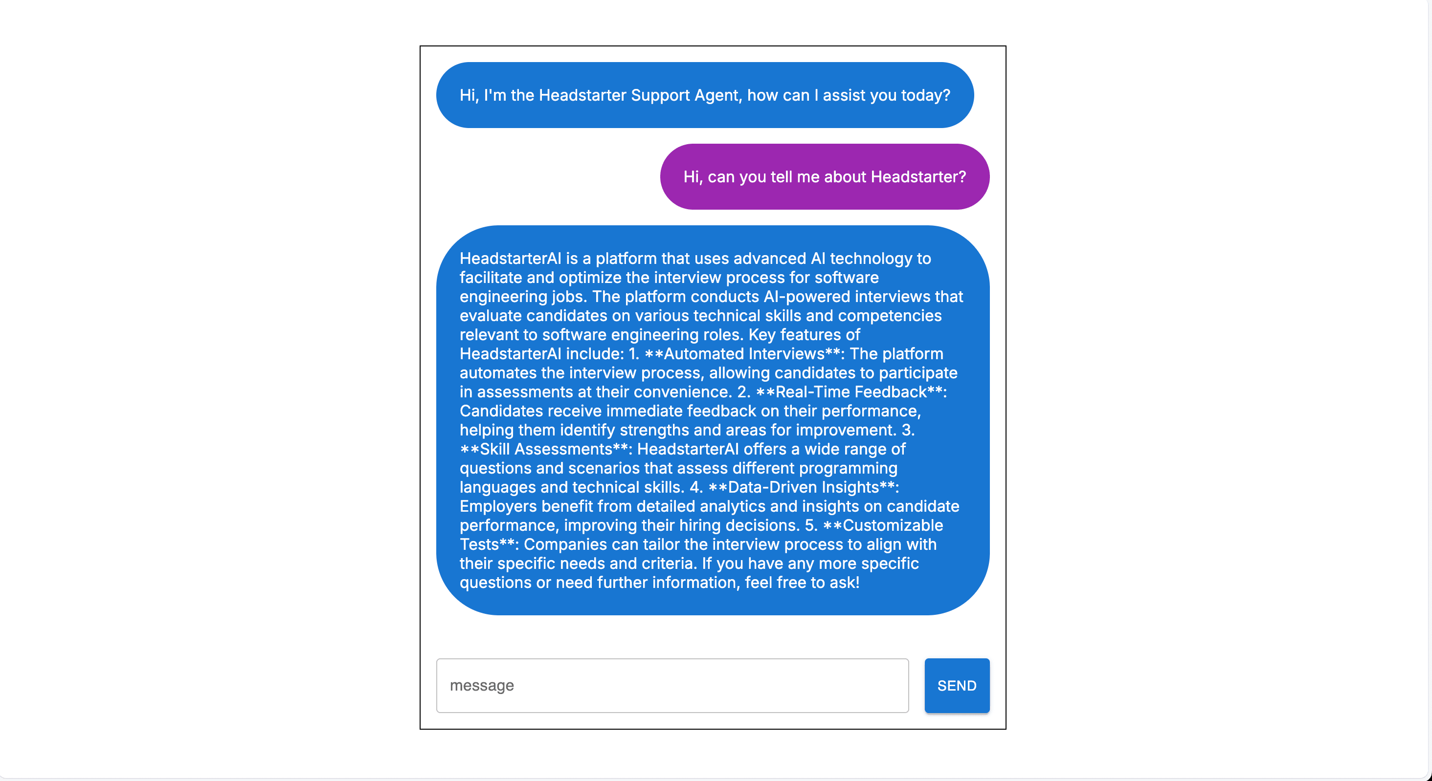 AI Customer Service Chatbot